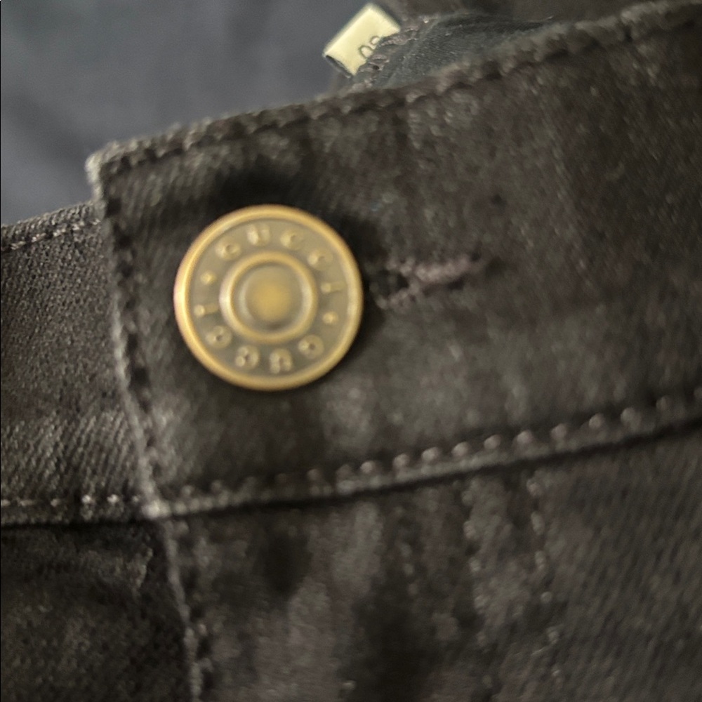 Gucci Black Jeans with Gold Logo - Picture 9 of 14